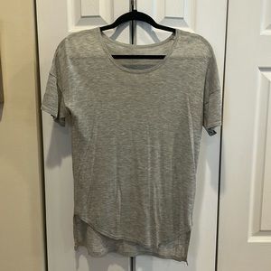 Light grey lululemon size 6 sweater material short sleeve